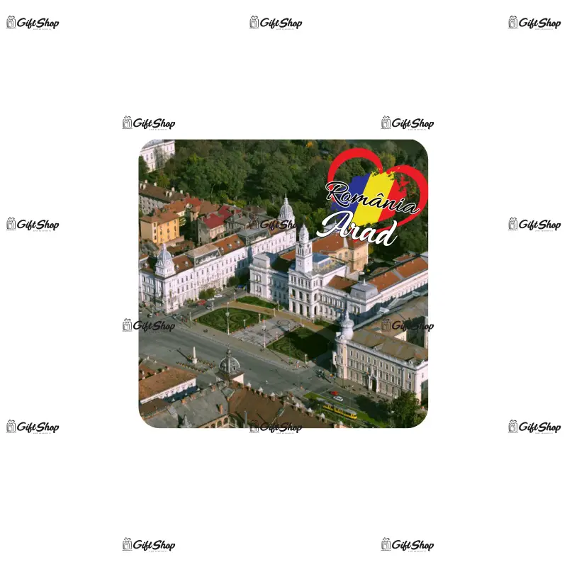 Arad romania, suport coster din lemn, model c